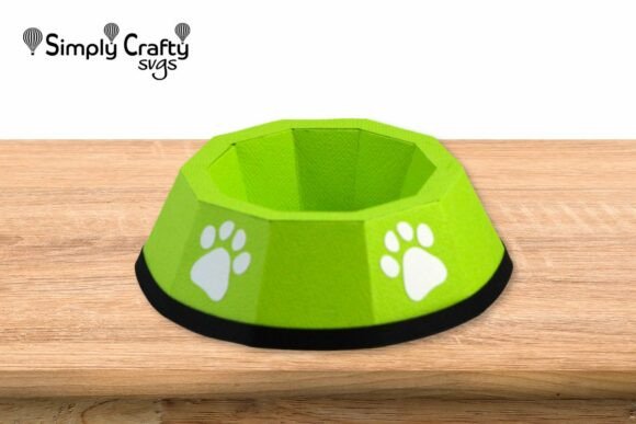 3D Dog Dish SVG: A Unique Design Asset for Pet-Themed Projects