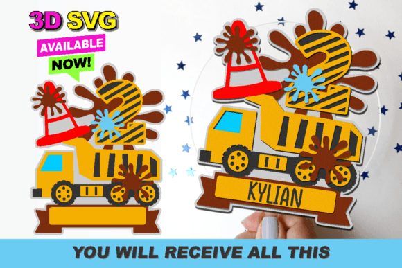 Dump Truck Cake Topper 3D SVG: A Creative Download Guide
