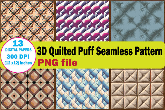 Elevate Your Designs with Luxurious 3D Quilted Patterns