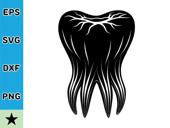 Explore the Versatile 3D Molar Tooth SVG Vector
