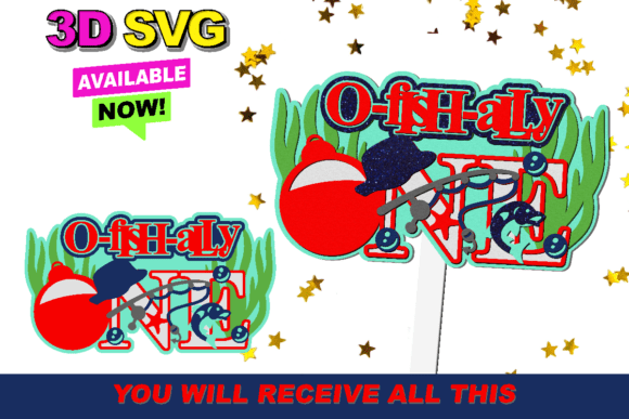O Fish Ally One: 3D SVG Cake Topper Design Files